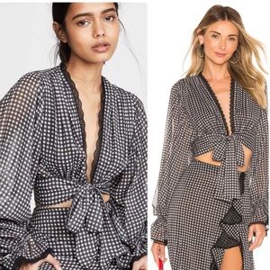 Jonathan Simkhai Gingham Blouse